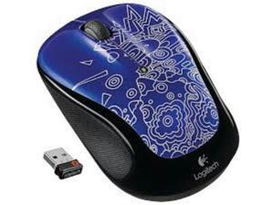 Logitech M325 Wireless Mouse - Blue Topography w/unifying receiver PC Mac Logitech M325 Wireless Mouse - Blue Topography w/unifying receiver PC Mac