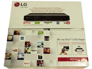 LG BP350 Blu-Ray + DVD Disc Player with Built-in Wi-Fi - Black LG BP350 Blu-Ray + DVD Disc Player with Built-in Wi-Fi - Black
