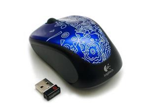 Logitech M325 Wireless Mouse - Blue Topography w/unifying receiver PC Mac Logitech M325 Wireless Mouse - Blue Topography w/unifying receiver PC Mac