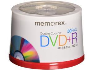 Memorex Dual Layer DVD+R 50-pack - 8X 8.5GB 240 mins Memorex Dual Layer DVD+R 50-pack - 8X 8.5GB 240 mins