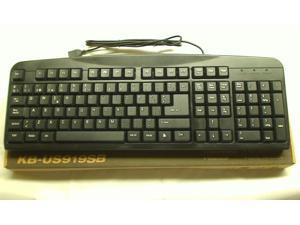 Black iMicro Basic Spanish USB Keyboard with 108 Keys KB-US919SB Black iMicro Basic Spanish USB Keyboard with 108 Keys KB-US919SB