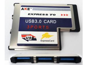 54mm Express Card ExpressCard to 3 Port USB 3.0 Hidden Inside Adapter for Laptop 54mm Express Card ExpressCard to 3 Port USB 3.0 Hidden Inside Adapter for Laptop