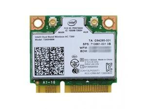 Intel 7260HMW WiFi Wireless 802.11AC 7260 Dual Band Bluetooth BT mini pcie card Intel 7260HMW WiFi Wireless 802.11AC 7260 Dual Band Bluetooth BT mini pcie card