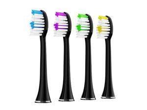 Sonic Edge® Black Replacement Toothbrush Heads - Pack of 4 Sonic Edge® Black Replacement Toothbrush Heads - Pack of 4