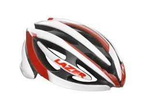 Lazer Genesis Helmet: White and Red MD Lazer Genesis Helmet: White and Red MD
