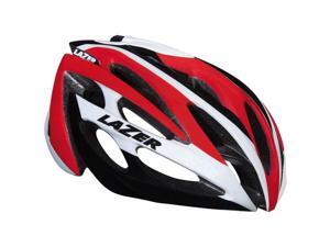 Lazer O2 Helmet: White and Red SM Lazer O2 Helmet: White and Red SM