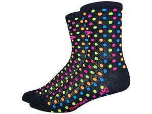 DeFeet Aireator 4" Spotty Sock: Black MD DeFeet Aireator 4" Spotty Sock: Black MD