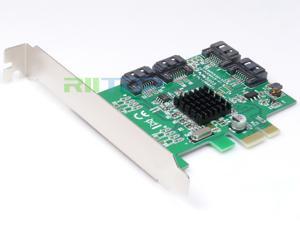 PCIe PCI Express to SATA 3 iii 4-Port Hard Drive HDD Controller Card Adapter SATA 3.0 6Gb Marvell Chipset 9215 PCIe PCI Express to SATA 3 iii 4-Port Hard Drive HDD Controller Card Adapter SATA 3.0 6Gb Marvell Chipset 9215