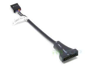 USB 2.0 9Pin 9P Female to USB 3.0 20pin Male Adaptor Cable Converter 10cm Black USB 2.0 9Pin 9P Female to USB 3.0 20pin Male Adaptor Cable Converter 10cm Black