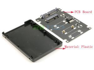 Mini PCI-e mSATA SSD to 2.5" SATA 3 7+15 pin Converter Adapter with 7 mm thickness Enclosure Case Plastic Mini PCI-e mSATA SSD to 2.5" SATA 3 7+15 pin Converter Adapter with 7 mm thickness Enclosure Case Plastic