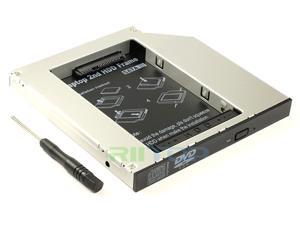 SATA to SATA iii 2nd Hard Drive HDD Caddy Adapter For Laptop 12.7mm SATA Universal CD/DVD-ROM Aluminum SATA to SATA iii 2nd Hard Drive HDD Caddy Adapter For Laptop 12.7mm SATA Universal CD/DVD-ROM Aluminum