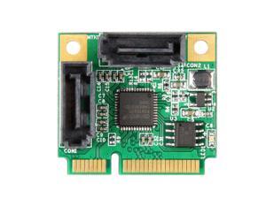 Mini PCI Express SATA 3 iii RAID Controller Card Converter Adapter 2-Port ASM1061R Support RAID0,RAID1,Span and AHCI NCQ Mini PCI Express SATA 3 iii RAID Controller Card Converter Adapter 2-Port ASM1061R Support RAID0,RAID1,Span and AHCI NCQ