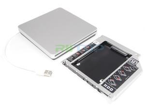 Laptop SATA 2nd Hard Drive HDD Caddy Adapter For MacBook Pro Unibody 9.5mm + External USB 2.0 Enclosure Case For Superdrive Laptop SATA 2nd Hard Drive HDD Caddy Adapter For MacBook Pro Unibody 9.5mm + External USB 2.0 Enclosure Case For Superdrive