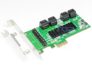 PCIe PCI Express SATA 3 iii Controller Card Adapter 8-Port SATA 6Gb NCQ FIS w/Low Profile Bracket PCIe PCI Express SATA 3 iii Controller Card Adapter 8-Port SATA 6Gb NCQ FIS w/Low Profile Bracket