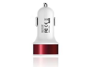 Vanda®-Car Charger, Vinsic 15 W Dual USB Port 5V 3.1A USB Car Charger for iPhone 6 Plus/6/5S/5/4S, iPad, Samung Galaxy, Smart Phone, Tablets White &Red Vanda®-Car Charger, Vinsic 15 W Dual USB Port 5V 3.1A USB Car Charger for iPhone 6 Plus/6/5S/5/4S, iPad, Samung Galaxy, Smart Phone, Tablets White &Red