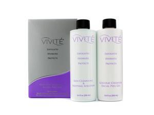 Vivite - Glycolic Chemical Facial Peel Kit: Glycolic Chemical Facial Peel Gel 250ml + Skin Cleansing & Prepping Solution 250ml - 2pcs Vivite - Glycolic Chemical Facial Peel Kit: Glycolic Chemical Facial Peel Gel 250ml + Skin Cleansing & Prepping Solution 250ml - 2pcs