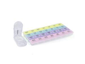 Unigear Pill Case Splitter Kit, Weekly 7 Day Travel Pill Planner Organizer Container Crushers Dispenser (Four times a day) Unigear Pill Case Splitter Kit, Weekly 7 Day Travel Pill Planner Organizer Container Crushers Dispenser (Four times a day)