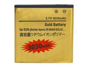 New Replacement Gold Extended 3030mAh Battery for Sony Xperia ZR M36H C5502 C5503 ZR LTE BA950 New Replacement Gold Extended 3030mAh Battery for Sony Xperia ZR M36H C5502 C5503 ZR LTE BA950