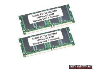 1GB Kit 2X 512MB SDRAM 144Pin SODIMM PC133 133MHz LAPTOP RAM Memory (Ship from US) 1GB Kit 2X 512MB SDRAM 144Pin SODIMM PC133 133MHz LAPTOP RAM Memory (Ship from US)