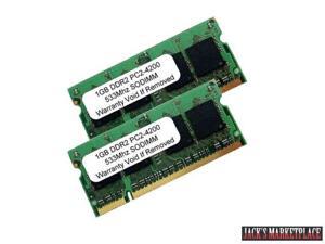 2GB DDR2 PC4200 SODIMM PC2 533 MHz 2X 1GB LAPTOP MEMORY NEW (Ship from US) 2GB DDR2 PC4200 SODIMM PC2 533 MHz 2X 1GB LAPTOP MEMORY NEW (Ship from US)