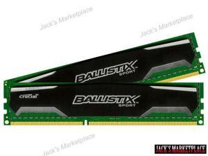 Crucial Ballistix Sport 4GB Kit (2GBx2) DDR3 1600 (PC3-12800) 240-Pin UDIMM Memory BLS2KIT2G3D1609DS1S00 / BLS2CP2G3D1609DS1S00 (Ship from US) Crucial Ballistix Sport 4GB Kit (2GBx2) DDR3 1600 (PC3-12800) 240-Pin UDIMM Memory BLS2KIT2G3D1609DS1S00 / BLS2CP2G3D1609DS1S00 (Ship from US)