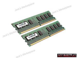 Crucial 2GB Kit 2 x 1GB DDR2 667MHz PC2-5300 Non ECC 1.8V Desktop Memory RAM 667 (Ship from US) Crucial 2GB Kit 2 x 1GB DDR2 667MHz PC2-5300 Non ECC 1.8V Desktop Memory RAM 667 (Ship from US)