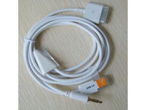 3.5mm Car AUX Audio USB Dock Cable for iPod iPhone 3G 4 3.5mm Car AUX Audio USB Dock Cable for iPod iPhone 3G 4