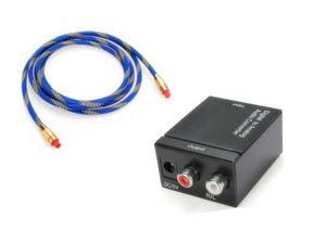New Digital Optical Coaxial Toslink to Analog RCA L/R Audio Converter +Optical audio adapter cable New Digital Optical Coaxial Toslink to Analog RCA L/R Audio Converter +Optical audio adapter cable