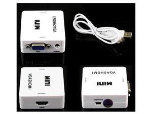 Mini VGA to HDMI VGA2HDMI HD 1080P Video Audio Converter Adapter For PC Laptop New Mini VGA to HDMI VGA2HDMI HD 1080P Video Audio Converter Adapter For PC Laptop New