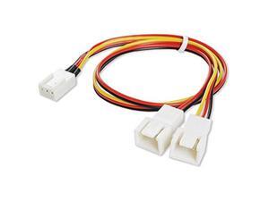Fan 3 pin to 3 Wire Y Splitter Cooling Fan Cable Connector Adapter - Single Fan 3 pin to 3 Wire Y Splitter Cooling Fan Cable Connector Adapter - Single