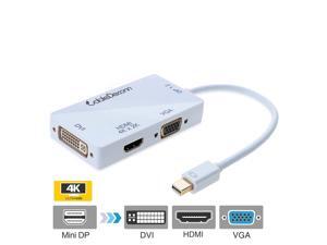 CableDeconn ®(Gold-plated) Mini Displayport (Thunderbolt Port Compatible) to Hdmi/dvi/vga Male to Female 3-in-1 Adapter Displayport 1.2 Enables Full 4k X 2k Resolution, 3d Stereo Beyond Full Hd CableDeconn ®(Gold-plated) Mini Displayport (Thunderbolt Port Compatible) to Hdmi/dvi/vga Male to Female 3-in-1 Adapter Displayport 1.2 Enables Full 4k X 2k Resolution, 3d Stereo Beyond Full Hd