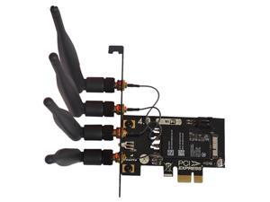 BCM94331CD BCM94360CD to PCI-E 1X PCI Express Adapter Card + Wireless Antenna BCM94331CD BCM94360CD to PCI-E 1X PCI Express Adapter Card + Wireless Antenna