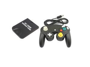 Shock Game Wired Controller Pad + 16MB Memory Card for Gamecube GC Black Shock Game Wired Controller Pad + 16MB Memory Card for Gamecube GC Black