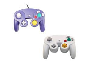 White + Indigo Shock Game Controller Pad For Nintendo GAMECUBE GC Wii White + Indigo Shock Game Controller Pad For Nintendo GAMECUBE GC Wii
