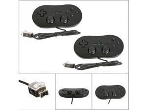 Lot2 Cheap Black Classic Controll Pro Gamepad For Nintendo Wii GameCube Lot2 Cheap Black Classic Controll Pro Gamepad For Nintendo Wii GameCube