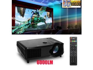 6000 Lumens Full HD 1080P LED LCD 3D VGA HDMI TV Home Theater Projector Cinema 6000 Lumens Full HD 1080P LED LCD 3D VGA HDMI TV Home Theater Projector Cinema