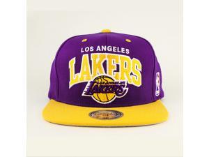 NBA Mitchell & Ness LA Lakers Purple Arch Snapback NBA Mitchell & Ness LA Lakers Purple Arch Snapback