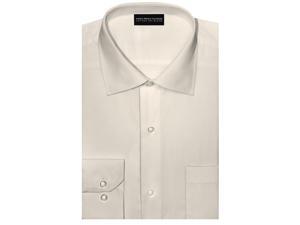Aslanian Men's Solid Color Regular Fit Dress Shirt with Cuff Aslanian Men's Solid Color Regular Fit Dress Shirt with Cuff