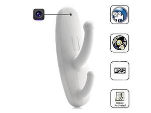 White Motion Detection Coat Hook Hidden Camera DVR Nanny Cam Video Surveillence White Motion Detection Coat Hook Hidden Camera DVR Nanny Cam Video Surveillence