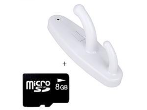 White Motion Detection Spy Coat Hook Hidden Camera DV DVR Nanny Cam + 8GB SD Card White Motion Detection Spy Coat Hook Hidden Camera DV DVR Nanny Cam + 8GB SD Card