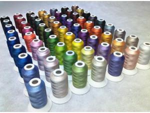 Simthread 40wt polyester embroidery machine thread 63 assorted colors 500m each Simthread 40wt polyester embroidery machine thread 63 assorted colors 500m each
