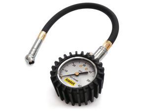 Tire Pressure Gauge Robbor Tire Gauge Air Pressure Gauge, Heavy Duty Car & Motorcycle with Long Hose(14inch) - 60 PSI Tire Pressure Gauge Robbor Tire Gauge Air Pressure Gauge, Heavy Duty Car & Motorcycle with Long Hose(14inch) - 60 PSI