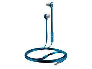 Coby CVE-102-BLU Tangle Free Flat Cable Stereo Earbuds with Mic, Blue Coby CVE-102-BLU Tangle Free Flat Cable Stereo Earbuds with Mic, Blue