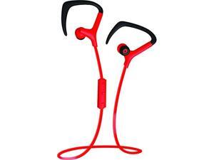 Coby Built-In Mic, Sweat Resistant, Tangle-Free Flat Cable Headphone, CEBT-401-RED, Red Coby Built-In Mic, Sweat Resistant, Tangle-Free Flat Cable Headphone, CEBT-401-RED, Red