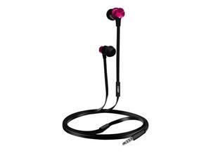 Coby CVE-127-PNK Aluminum Tangle Free Stereo Earbuds with Mic, Pink Coby CVE-127-PNK Aluminum Tangle Free Stereo Earbuds with Mic, Pink
