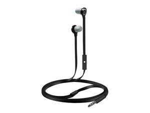 Coby CVE-102-BLK Tangle Free Flat Cable Stereo Earbuds with Mic, Black Coby CVE-102-BLK Tangle Free Flat Cable Stereo Earbuds with Mic, Black