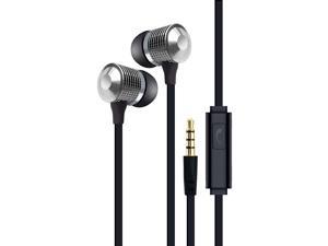 Tangle-Eree Stereo Earbuds w/Mic, Silver Tangle-Eree Stereo Earbuds w/Mic, Silver