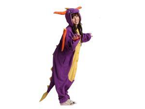 Winter Flannel Pajamas Lovely Purple Dinosaur Cartoon Lovers One-Piece Pajamas Toilet Permitted Homecoat Winter Flannel Pajamas Lovely Purple Dinosaur Cartoon Lovers One-Piece Pajamas Toilet Permitted Homecoat