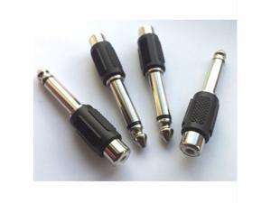 New 2 Pcs Qty 4 - 6.35mm 1/4 inch Mono Jack Plug to Female RCA Phono. Audio Adapter Converter - A05 New 2 Pcs Qty 4 - 6.35mm 1/4 inch Mono Jack Plug to Female RCA Phono. Audio Adapter Converter - A05