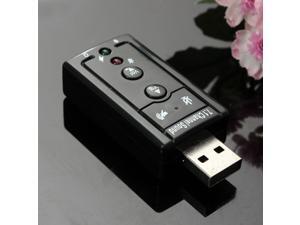 2 NEW Mini USB 2.0 3D Virtual External 7.1 Channel Audio Black Sound Card Adapter Black 2 NEW Mini USB 2.0 3D Virtual External 7.1 Channel Audio Black Sound Card Adapter Black
